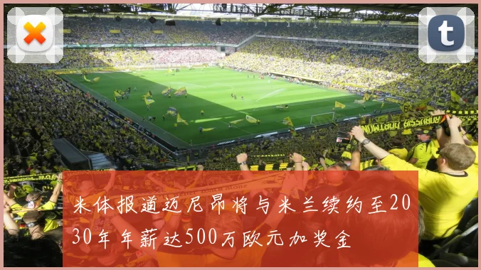米体报道迈尼昂将与米兰续约至2030年年薪达500万欧元加奖金
